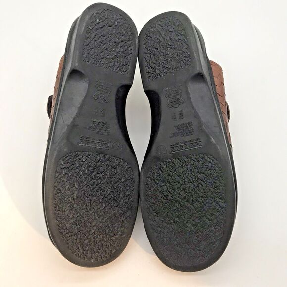 Predictions Leather Collection Woven Leather Mule Women's 7.5 Brown Slip-On Shoe - Picture 8 of 10